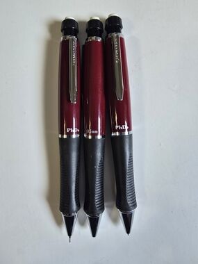 3 Sanford Retractable Mechanical Pencils - Burgundy/Black (0.5mm)
